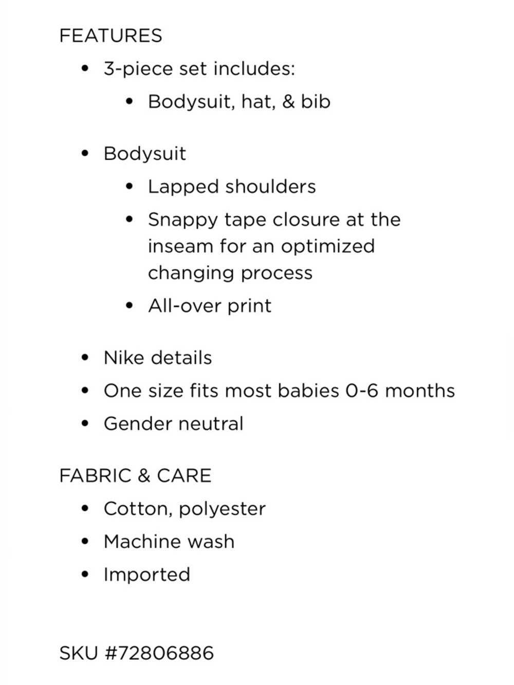 NWT *Bundle of 2* Nike infants boxed onesie gift sets size 0-6m - Picture 6 of 7